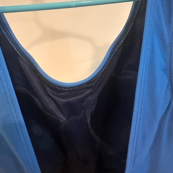 Lands' End Navy Blue Ombré Swimsuit - Picture 2 of 4